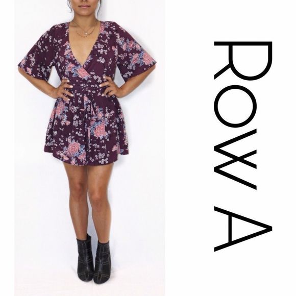 Row A Floral Romper - Picture 1 of 3